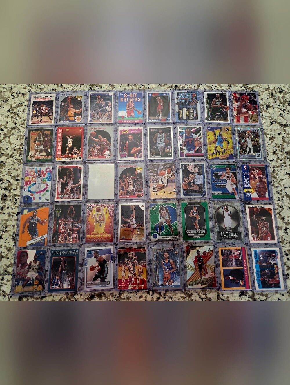 Basketball Cards Mixed Lot - 40 Top Loaders, 90s-Today, Rookies, Stars, HOFers